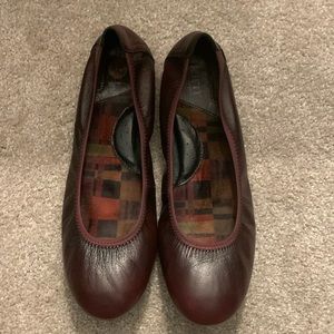 Wine Colored Born Julianne Ballet Flat